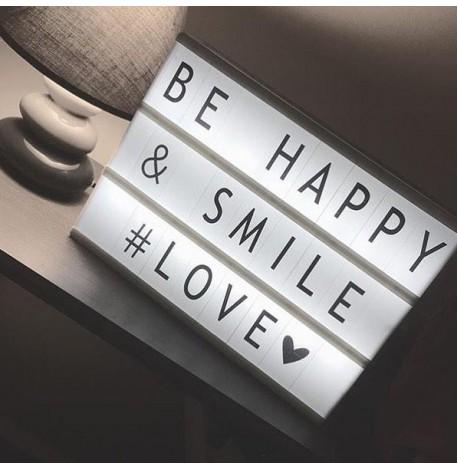 Світильник лайтбокс з буквами LEDR А4 (м'ятний)