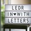 Світильник лайтбокс з буквами LEDR А4 (м'ятний)