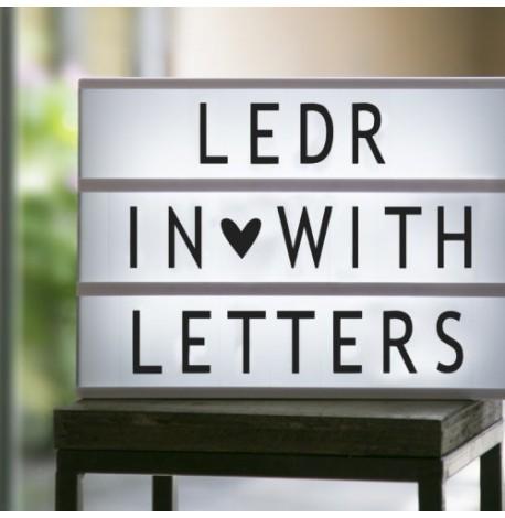 Світильник лайтбокс з буквами LEDR А4 (м'ятний)