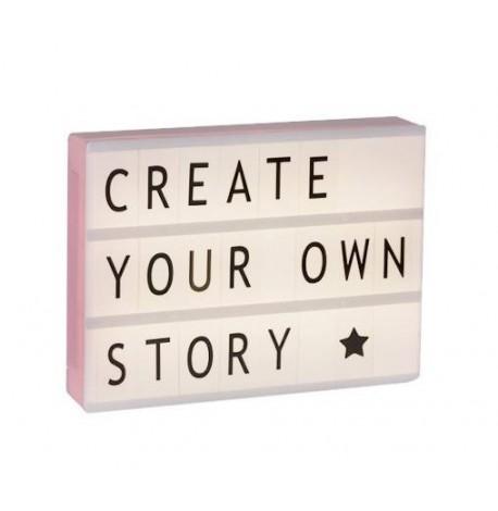 Світильник лайтбокс з буквами LEDR А4 (рожевий)