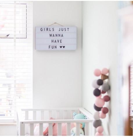 Світильник лайтбокс з буквами LEDR А3 (чорний)