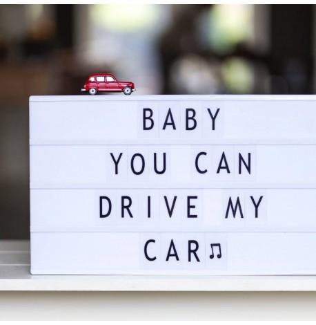 Світильник лайтбокс з буквами LEDR А3 (чорний)