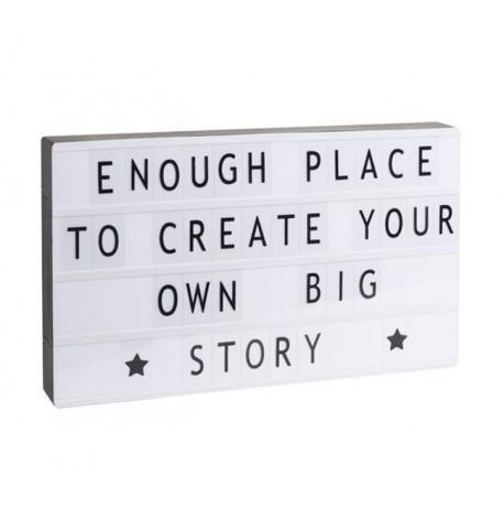 Світильник лайтбокс з буквами LEDR А3 (чорний)