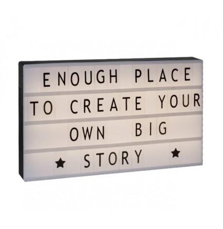 Світильник лайтбокс з буквами LEDR А3 (чорний)