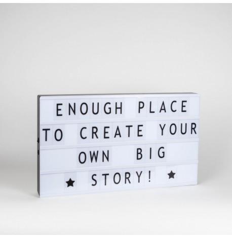 Світильник лайтбокс з буквами LEDR А3 (чорний)