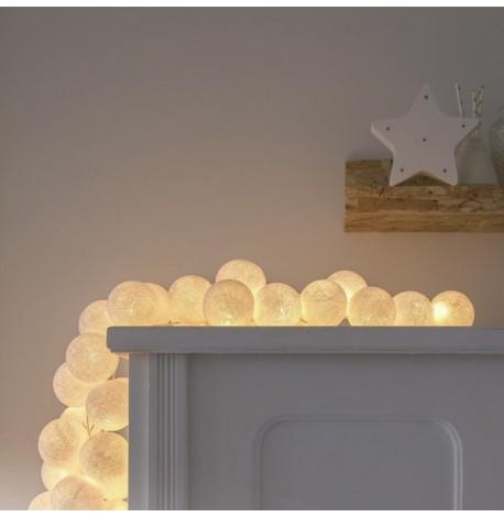 Тайська гірлянда White (20 кульок) лінія від USB