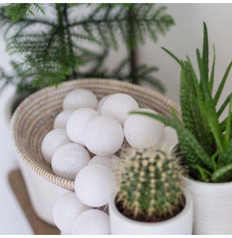 Тайська гірлянда White (20 кульок) петля від мережі