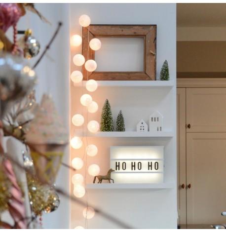 Тайская LED-гирлянда White (35 шариков) линия от USB