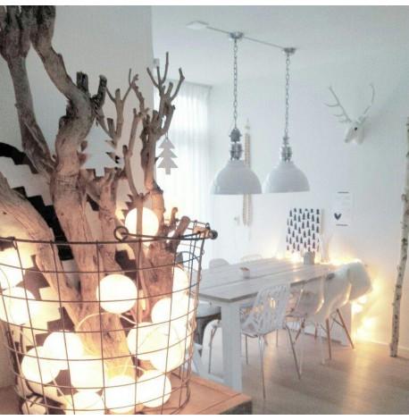 Тайская LED-гирлянда White (35 шариков) линия от USB