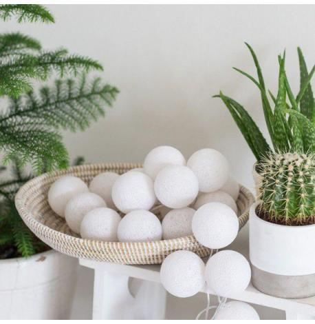 Тайская LED-гирлянда White (35 шариков) линия от USB