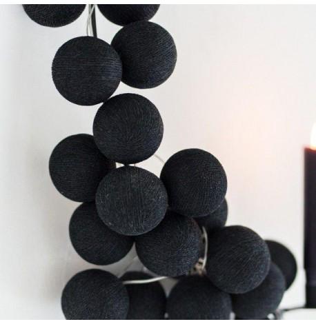 Тайская LED-гирлянда Black (35 шариков) линия от USB