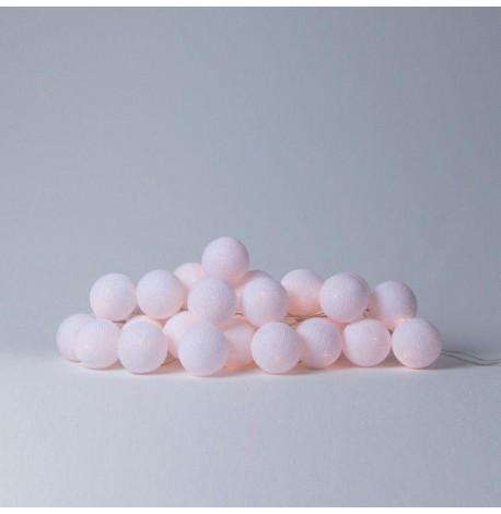 Тайская LED-гирлянда White (10 шариков) линия на батарейках