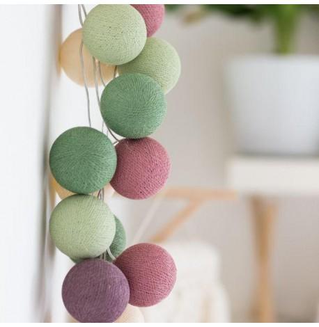 Тайская гирлянда Forest Fruit (20 шариков) линия от USB