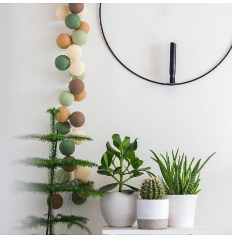 Тайская LED-гирлянда Forest green (35 шариков) линия от USB