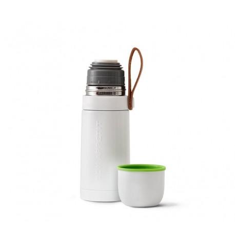 Термос стальной Thermo Flask Black+Blum (белый-зеленый)