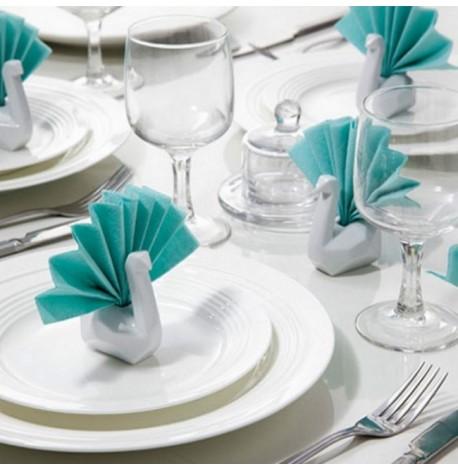 Набір тримачів для серветок Swans Peleg Design (білі)