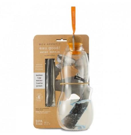 Пляшка для води Eau Good Black + Blum (800 мл) помаранчева