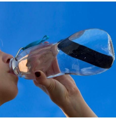 Пляшка для води Eau Good Black + Blum (800 мл) блакитна