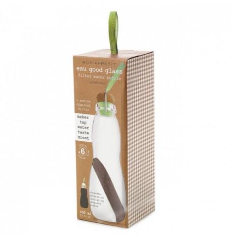 Пляшка для води Eau Good Black + Blum (650 мл) зелена