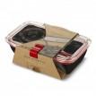 Ланч бокс прямоугольный Bento Box Black+Blum (черный-красный)