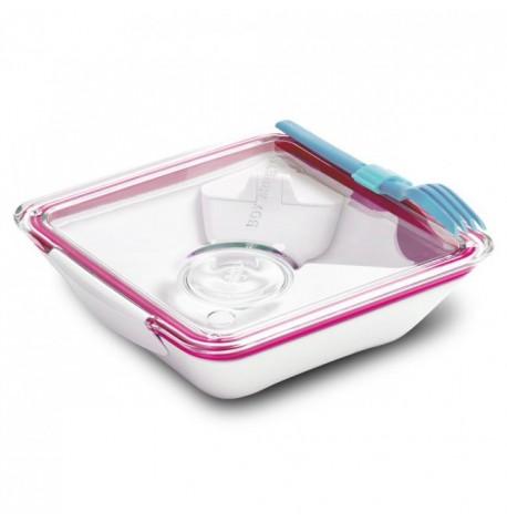 Ланч бокс квадратний Box Appetit Black + Blum (білий-рожевий)