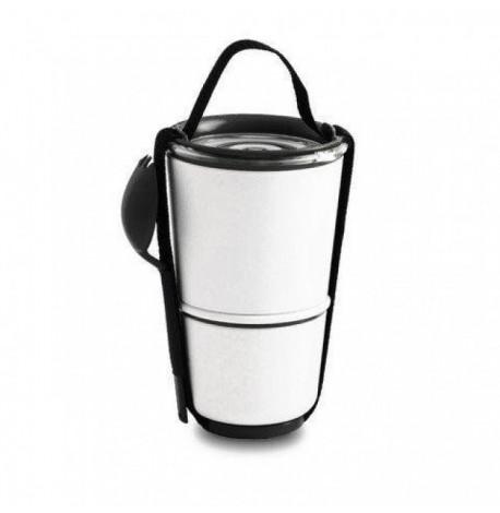 Ланч бокс Lunch Pot Black+Blum (белый-черный)
