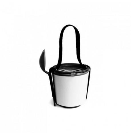 Ланч бокс Lunch Pot Black+Blum (белый-черный)