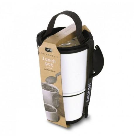 Ланч бокс Lunch Pot Black+Blum (белый-черный)