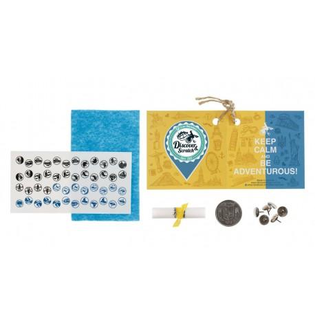 Скретч-карта світу Discovery Map World Silver (англійська мова) в тубусі