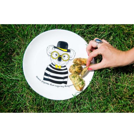 Тарелка с коалой «Имею задать вам парочку вопросов»