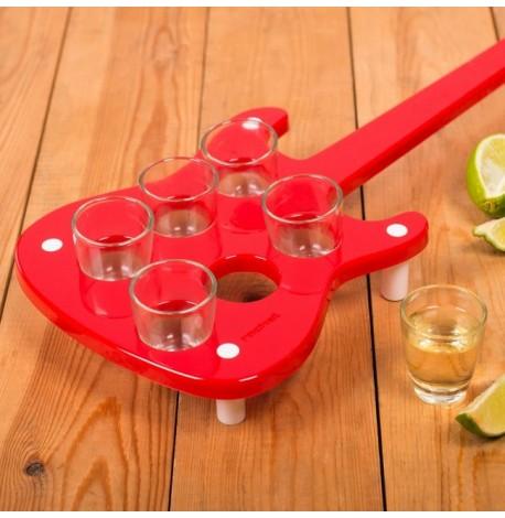 Набор для шотов: поднос с рюмками Guitray Rocket Design