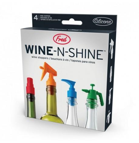 Набір стопперів для пляшок Wine N Shine Fred and Friends