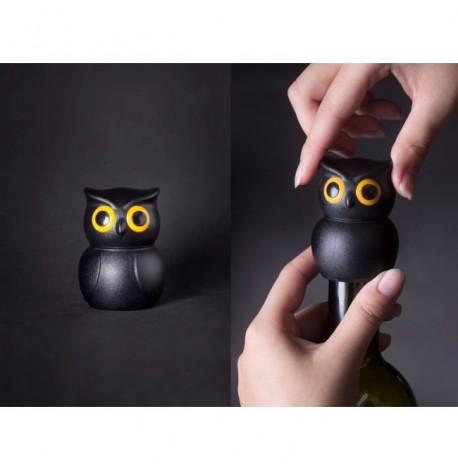 Стоппер для бутылки Owl Stopper Qualy (черный)