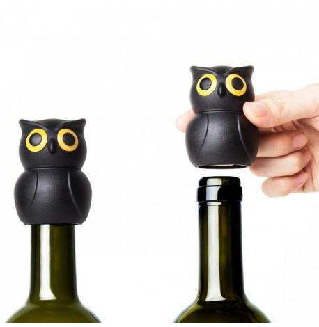 Стоппер для бутылки Owl Stopper Qualy (черный)