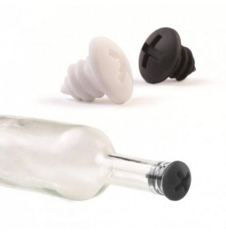 Набір стопперів для пляшок Bottle Screws OTOTO (чорний-білий)