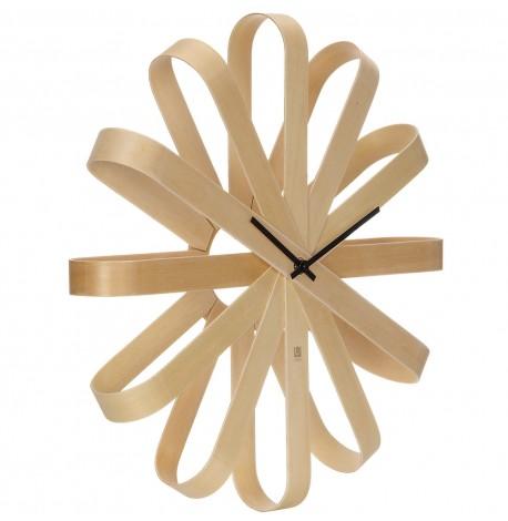 Настінний годинник з дерева Ribbonwood Umbra, 51 см