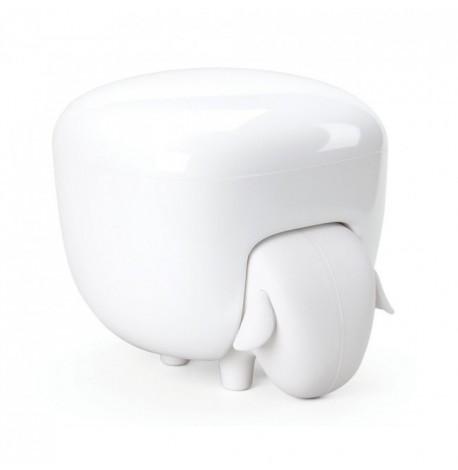 Контейнер для ватных палочек и дисков Sheepshape Cotton Box Qualy (белый)