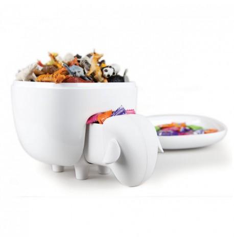 Контейнер для ватных палочек и дисков Sheepshape Cotton Box Qualy (белый)