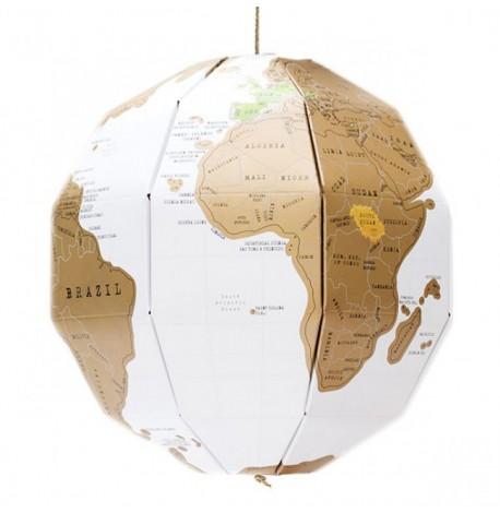 Скретч-глобус 3D World Map Scratch Globe Luckies (англійська мова)