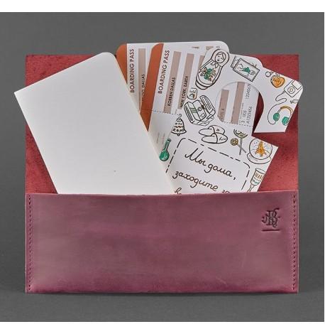 Кожаный тревел-кейс Voyager 1.0 (бордовый) кожа Crazy Horse