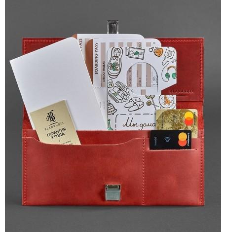 Кожаный тревел-кейс Journey 2.0 (коралловый)