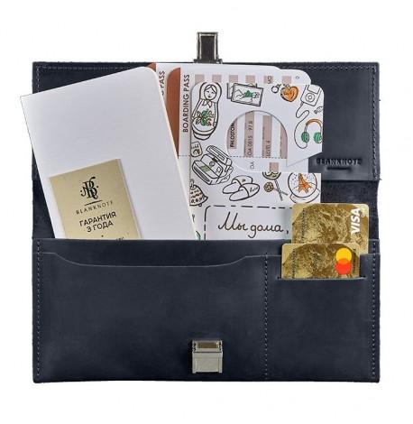 Шкіряний тревел-кейс Journey 2.0 (темно-синій) шкіра Crazy Horse