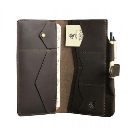 Кожаный тревел-кейс 4.0 (темно-коричневый)