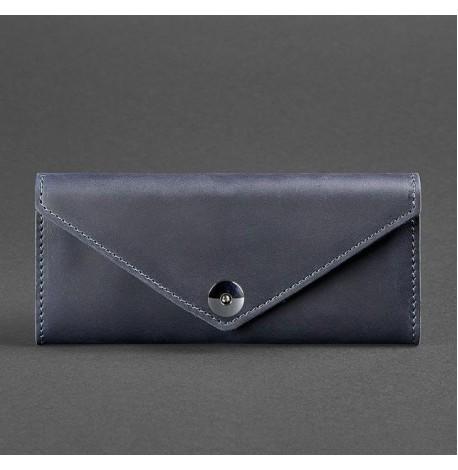 Гаманець жіночий з натуральної шкіри Керрі 1.0 (синій)