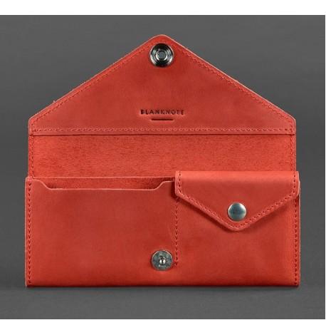 Кошелек женский из натуральной кожи Керри 1.0 (коралловый)