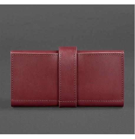 Портмоне з натуральної шкіри 3.0 (бордове) шкіра Krast