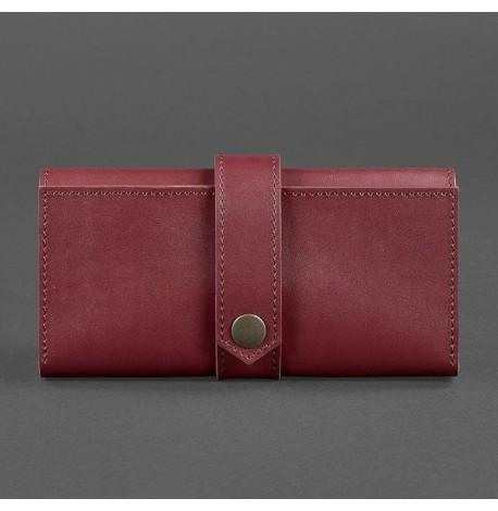 Портмоне з натуральної шкіри 3.0 (бордове) шкіра Krast