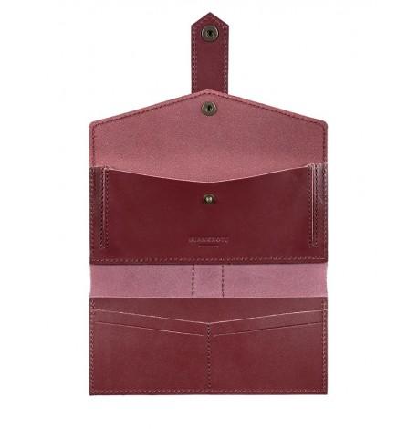 Портмоне з натуральної шкіри 3.0 (бордове) шкіра Krast