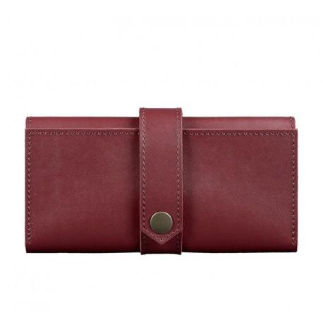 Портмоне з натуральної шкіри 3.0 (бордове) шкіра Krast