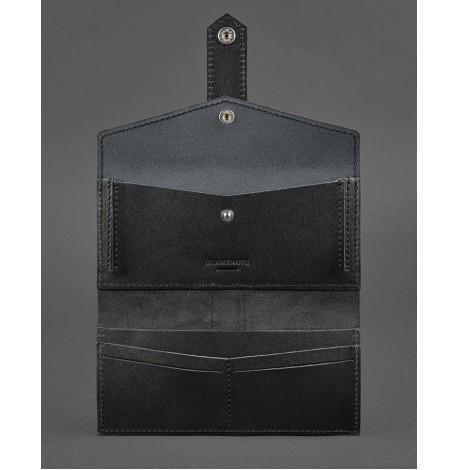 Портмоне из натуральной кожи  3.0 (черное) кожа Krast